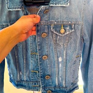 American Eagle Distressed Jean Jacket